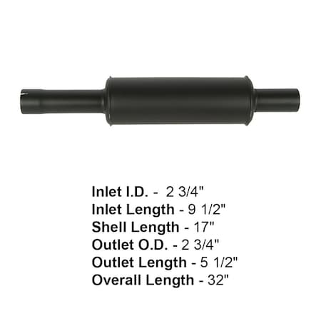 Aftermarket 509939M91 Tractor Muffler Fits Massey Ferguson 70 7080 1100 513563M92